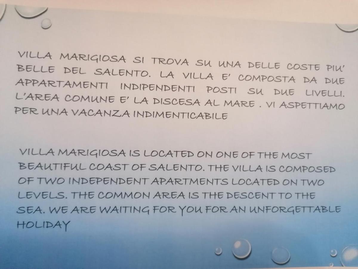 Villa Marigiosa Salento Marittima Buitenkant foto